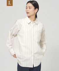 エヴェックス バイ クリツィア　Lサイズ/【L】【ウォッシャブル】ラメストライプシャツ/507995608