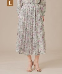MACKINTOSH LONDON/【L】【婦人画報掲載】【BIBURY FLOWER】ドローイングカラーバイブリーフラワースカート/508002350