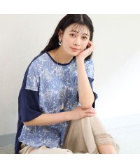 MISSEL/【洗える】V＆A チューリップ柄 カットソー/508026608