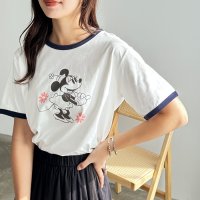 GeeRA/ジーラ GeeRA 《FIRSTMOODコラボ》【Disney】別注リンガープリントTシャツ/508027209
