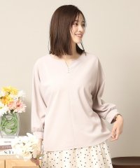 ITS’ DEMO/【通勤／手洗い可】カットジョーゼットキーネックプルオーバー/508027245