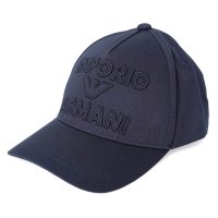 EMPORIO ARMANI/エンポリオ アルマーニ EMPORIO ARMANI キャップ エンポリオアルマーニ BASEBALL CAP WITH EMBOSSED LOGO EMBRO/508027397