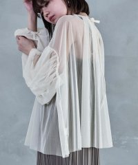 Fashion Letter/ファッションレター Fashion Letter チュールギャザー長袖ブラウス/508027560