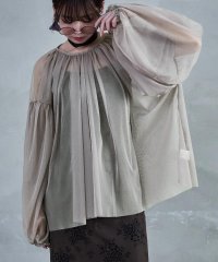 Fashion Letter/ファッションレター Fashion Letter チュールギャザー長袖ブラウス/508027560