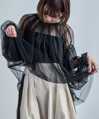 Fashion Letter/ファッションレター Fashion Letter チュールギャザー長袖ブラウス/508027560