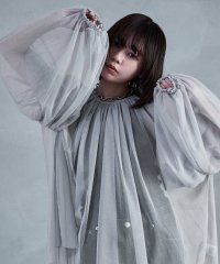 Fashion Letter/ファッションレター Fashion Letter チュールギャザー長袖ブラウス/508027560
