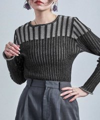 Fashion Letter/ファッションレター Fashion Letter リブ切り替え長袖カットソー/508027564