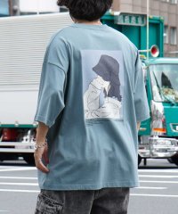 ILL‘S/イルズ ILL'S イラストバックプリント ワンポイント刺繍 ビッグシルエット半袖Tシャツ ユニセックス/508027805