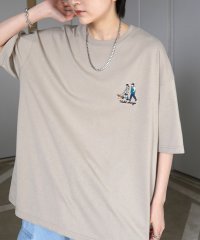 ILL‘S/イルズ ILL'S ワンポイント刺繍ロゴ ヒゲおじ デイリーウォーキング ビッグシルエット半袖Tシャツ ユニセックス/508027810