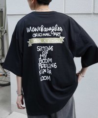 Mark Gonzales/マークゴンザレス Mark Gonzales フロント/バックプリント ワンポイント刺繍 ビックシルエットTシャツ ユニセックス/508027811