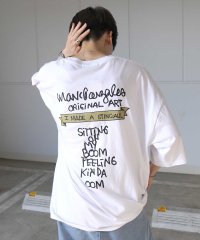 Mark Gonzales/マークゴンザレス Mark Gonzales フロント/バックプリント ワンポイント刺繍 ビックシルエットTシャツ ユニセックス/508027811