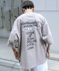 Mark Gonzales/マークゴンザレス Mark Gonzales フロント/バックプリント ワンポイント刺繍 ビックシルエットTシャツ ユニセックス/508027811