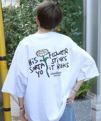 Mark Gonzales/マークゴンザレス Mark Gonzales フロント/バックプリント ワンポイント刺繍 ビックシルエットTシャツ ユニセックス/508027812