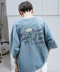Mark Gonzales/マークゴンザレス Mark Gonzales フロント/バックプリント ワンポイント刺繍 ビックシルエットTシャツ ユニセックス/508027812