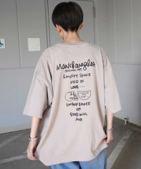 Mark Gonzales/マークゴンザレス Mark Gonzales フロント/バックプリント ワンポイント刺繍 ビックシルエットTシャツ ユニセックス/508027813