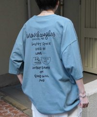 Mark Gonzales/マークゴンザレス Mark Gonzales フロント/バックプリント ワンポイント刺繍 ビックシルエットTシャツ ユニセックス/508027813