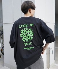 Mark Gonzales/マークゴンザレス Mark Gonzales フロント/バックプリント ワンポイント刺繍 ビックシルエットTシャツ ユニセックス/508027815