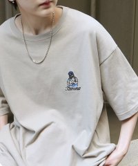 ILL‘S/イルズ ILL'S ワンポイント刺繍ロゴ ヒゲおじ デイリーウォーキング ビッグシルエット半袖Tシャツ ユニセックス/508027816