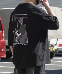 ILL‘S/イルズ ILL'S イラストバックプリント ワンポイント刺繍 ビッグシルエット半袖Tシャツ ユニセックス/508027819
