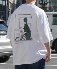 ILL‘S/イルズ ILL'S イラストバックプリント ワンポイント刺繍 ビッグシルエット半袖Tシャツ ユニセックス/508027819