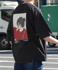 ILL‘S/イルズ ILL'S イラストバックプリント ワンポイント刺繍 ビッグシルエット半袖Tシャツ ユニセックス/508027820