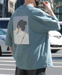 ILL‘S/イルズ ILL'S イラストバックプリント ワンポイント刺繍 ビッグシルエット半袖Tシャツ ユニセックス/508027820