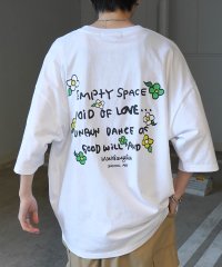 Mark Gonzales/マークゴンザレス Mark Gonzales フロント/バックプリント ワンポイント刺繍 ビックシルエットTシャツ ユニセックス/508027822