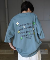 Mark Gonzales/マークゴンザレス Mark Gonzales フロント/バックプリント ワンポイント刺繍 ビックシルエットTシャツ ユニセックス/508027822