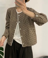 aimoha/アイモハ aimoha ドットパターンコットンジャケット/508027834