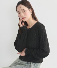 earth music&ecology/アースミュージックアンドエコロジー earth music&ecology シアースカラップ透かし編みカーディガン/508028124