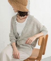 URBAN RESEARCH DOORS/リネンVネックカーディガン/508028226