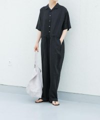 KAGURE/リネンハーフスリーブオールインワン/508028409