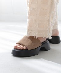 welleg/ウェレッグ welleg コーデュロイ ワイドバンド 厚底サンダル/508028563