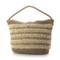cache cache/カシュカシュ cache cache ボーダーコンビ編みワンハンドル2wayミニトート/508028575