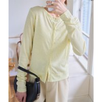 KOBE LETTUCE/コウベレタス KOBE LETTUCE 前後2wayシアーリブカットソーカーディガン [C7418]/508028613