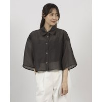 DOUX ARCHIVES /ドゥ アルシーヴ DOUX ARCHIVES オーガンジークロップドシャツ/508028684