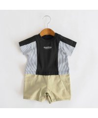 branshes/【キッズとリンクコーデ】異素材切り替え半袖カバーオール/508028759