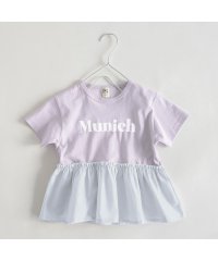branshes/【WEB限定/DRC/綿100％】異素材切替ロゴ半袖Tシャツ/508028810