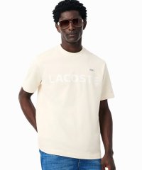 LACOSTE Mens/ラコステ LACOSTE ヘビーウェイトブランドネーム ラバープリント ロゴ半袖Tシャツ/505247023