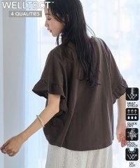 coen/エマール検証済み【UVカット・接触冷感】WELLTECT USAコットン フリルスリーブプルオーバー/508029480