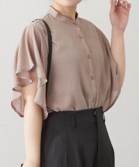 NICE CLAUP/OLIVE des OLIVE OUTLET/【WEB限定】【リバイバルアイテム】10色展開、シフォン楊柳ブラウス/508030045