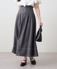 NICE CLAUP/OLIVE des OLIVE OUTLET/【新色追加！】配色ステッチウエストタックフレアスカート/508030209
