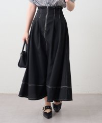 NICE CLAUP/OLIVE des OLIVE OUTLET/【新色追加！】配色ステッチウエストタックフレアスカート/508030209