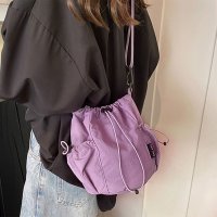 REAL STYLE/リアルスタイル REAL STYLE ショルダーバッグ メンズ レディース 軽い 小さめ 斜めがけ ポーチ 小物入れ ナイロン バケツ型 巾着 ミニ 肩掛け ア/508030744