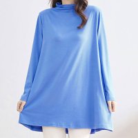 REAL STYLE/リアルスタイル REAL STYLE カットソー レディース 長袖 チュニック ロング ボトルネック 40代 50代 60代 体型カバー ゆったり 大きいサイズ/508030791