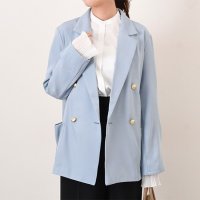 REAL STYLE/リアルスタイル REAL STYLE ジャケット レディース 春 秋 フォーマル テーラード ダブル アウター 羽織り 上着 入学式 卒業式 きれいめ オフィス/508030835