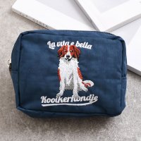 REAL STYLE/リアルスタイル REAL STYLE ポーチ 小物入れ レディース ミニポーチ アニマル 刺繍 シュナウザー 小さめ 軽い 撥水 マチ付き 小物 化粧ポーチ ネ/508030871