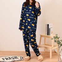 REAL STYLE/リアルスタイル REAL STYLE ルームウェア レディース 上下セット 春 夏 長袖 ズボン ワイドパンツ 部屋着 パジャマ 寝間着 トップス ボトムス 可/508030881