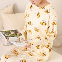 REAL STYLE/リアルスタイル REAL STYLE ルームウェア レディース 上下セット 春 夏 長袖 ズボン ワイドパンツ 部屋着 パジャマ 寝間着 トップス ボトムス 可/508030881