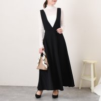 REAL STYLE/リアルスタイル REAL STYLE ジャンパースカート ロング 40代 50代 60代 フレア 春 夏 ワンピース レディース ジャンスカ きれいめ マキシ /508030883